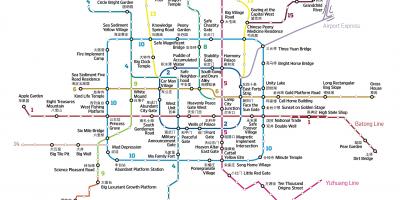 Mapa baidu mapa Pekingu