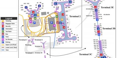 Pekingské letiště mapě