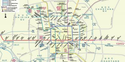 Pekingské metro mapa