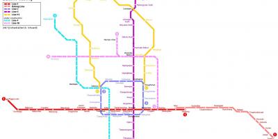 Mapa Pekingu podzemní město