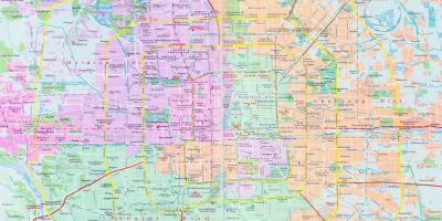 Mapa Pekingu ulici