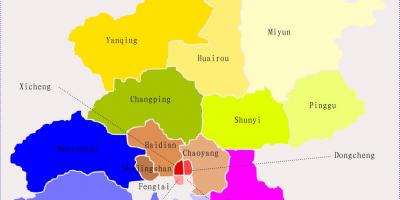 Peking Čína mapě