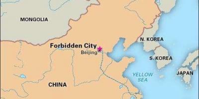 Zakázané město, Čína mapě