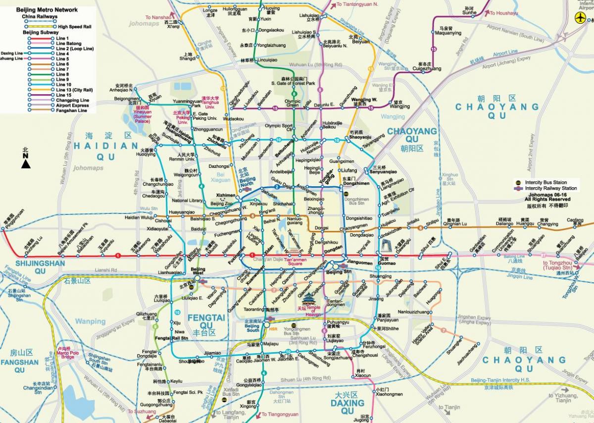 Peking mtr mapa