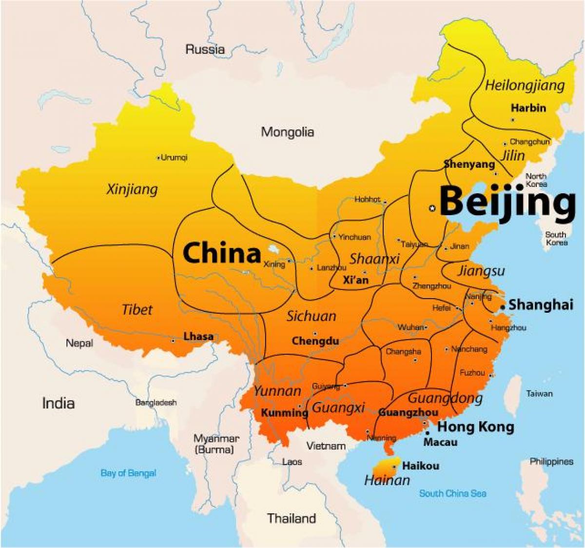 Peking na mapě