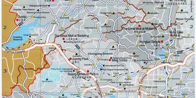 Mapa Pekingu tranzitu