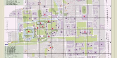 Tsinghua kampus mapa